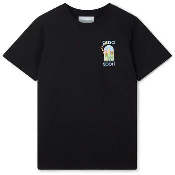 Casablanca Camiseta T-SHIRT LE JEU COLORÉ BLACK para mujer