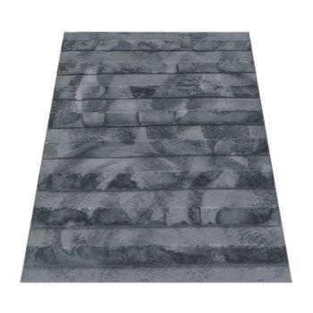 Alfombra de piel Arnia antracita 200x280 cm