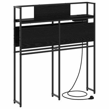 Cabecera De Almacenamiento Roble Negro Madera Contrachapada