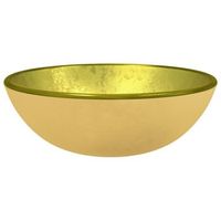 lavabo de vidrio templado dorado 35x12 cm vidaxl