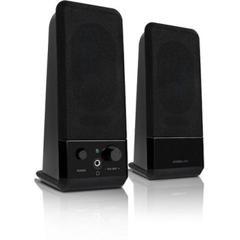 Altavoces Speedlink 2.0 cableados 5 W con alimentación USB y LED