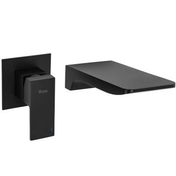 Grifo De Lavabo Empotrado Oculto Rea Mason Black