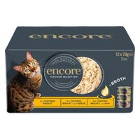 encore latas en caldo 24 x 70 g para gatos - pack ahorro - pack mixto seleccion de pollo