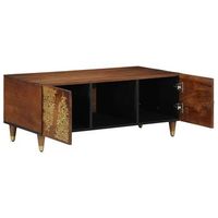 mesa de cafe  mesa de centro marron miel 100 x 54 x 40 cm