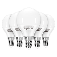 aigostar bombillas led e1449w equivalente a 37wluz fria 6500k420 lumenbombillas casquillo finoahorro de energiano regulableg45pack de 5