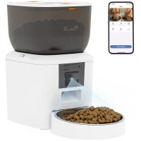 dispensador automatico comida welltin camara wifi 24g audio bidireccional 4l blanco