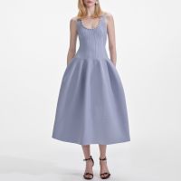 self-portrait ribbed knit midi dress - s