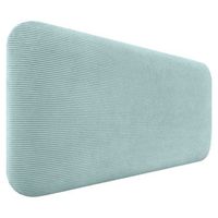 dhome cabecero tapizado en pana liso redondeado pana para pared acusticos cabeceros absorbentes cabezal cama dormitorio verde agua 80cm