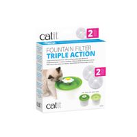 catit filtro de triple accion para flower fountain - recambio de filtracion 3 en 1 packs de 2 5 o 12 uds