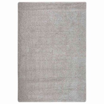 Alfombra Peluda Antideslizante Gris Claro 120x170 Cm Vidaxl