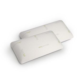 Conjunto De 2 Almohadas Viscoelásticas 35x70x14 Soja De Sonnomattress