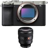 alpha a7c ii cuerpo plata fe 50mm f12 gm