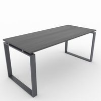 mesaescritorio para teletrabajo oficina y hogar estructura cerrada color gris grafito tablero color roble azabache fabricado en espana200x80cm