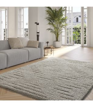 Atesa 80366 - Alfombra moderna de pelo largo