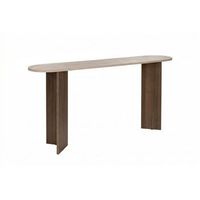 consola de madera sira - 150 x 35 x 75 cm - travertino