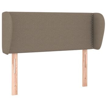 Cabecero De Tela Gris Taupe 93x23x78/88 Cm