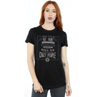supernatural camiseta crazy people para mujer
