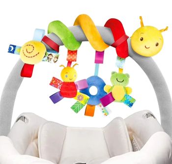 Sonajeros colgantes para cuna de bebé, juguete para asiento de coche, móviles suaves, cochecito, cuna, juguete en espiral, cochecito, muñecas colgantes para bebés, regalo para recién nacidos