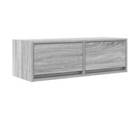 mueble tv - mesa de tv madera de ingenieria gris sonoma 80x31x255 cm