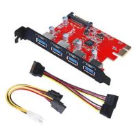 tarjeta controladora usb inateck ktu3fr-4p 4 puertos usb 32 gen 1 pci