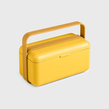 Fiambrera en polipropileno amarillo