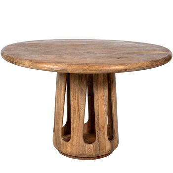 Mesa Comedor Diam.120cm Madera De Mango  Y 92302