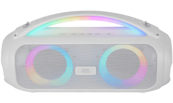 ALTAVOZ BLUETOOTH PORTABLE MARS GAMING MSPULSEW BLANCO 50W ULTRABASS RGB BAT. 8h BT USB AUX FM