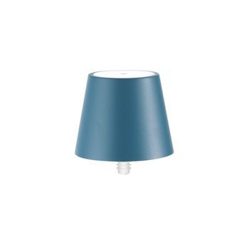 Lámpara Led Poldina Stopper De Zafferano, Recargable Y Portátil, Color Azul Aviación, Con Batería Hasta 12 Horas