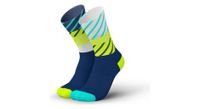 calcetines de running incylence diagonals azul fluo