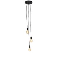 lampara colgante acero negro