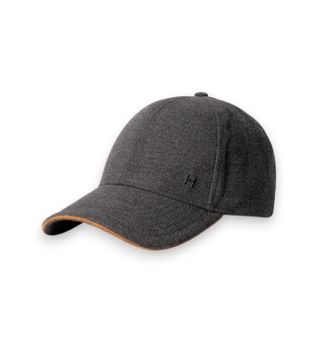 Hackett London para hombre. HM0400101 Gorra Flannel gris (OSFA), Casual, Lana