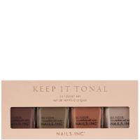 nails inc keep it tonal nail polish set 4 x 14ml