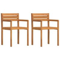 sillas de jardin 2 unidades 50x53x80 cm madera maciza acacia cfw960406