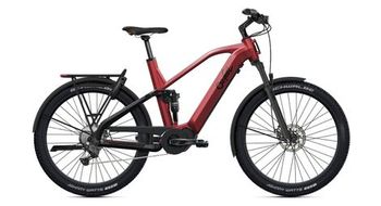 Bicicleta electrica de montana con suspension total o2 feel vern fs 7 adventure 9v 720 wh shimano 85 nm 27 5   rojo lava t m  170 185 cm   producto re