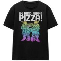 tmnt camiseta be kind share pizza para mujer