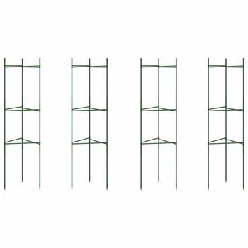 Tutores Para Tomates 4 Unidades Acero Y Pp 116 Cm Vidaxl