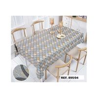 rollo de mantel circle gold 140x20m con estampado de escamas