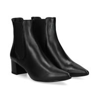 unisa botines con tacon mujer - negro talla 36