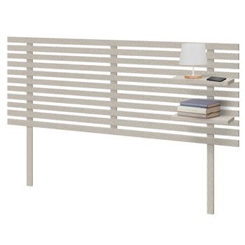 Dhome Cabecero Con Estantes De Madera Reciclada Dm Colgante Pared Estilo Palet Japones Con Patas 145x46cm Cama Vintage Nordico (145cm, Espigas Beige)