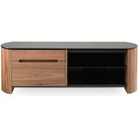 alphason finewoods 1100 tv stand - walnut black