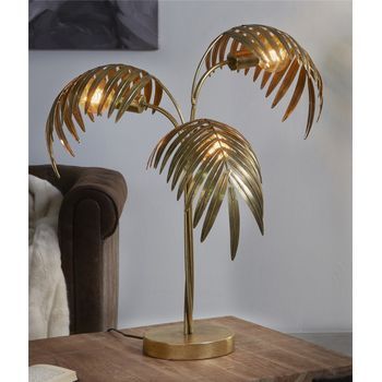 Lampara Sobremesa Hojas 74 Cms. 65dx74 Cms