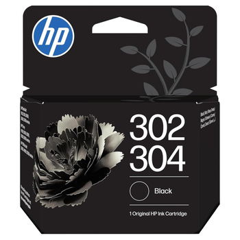 HP  302 / 304 (N9K06AE) Negro - Cartucho de Tinta Original | Compatible con Impresoras de Inyección de Tinta HP DeskJet 1110, 2130, 2620, 2622, 2630, 2632, 2633, 2634, 3630, 3720, 3730, 3733, 3735,