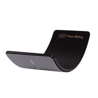 tablero de equilibrio para ninos madera de 80x30 cm negro con fieltro gris meowbaby