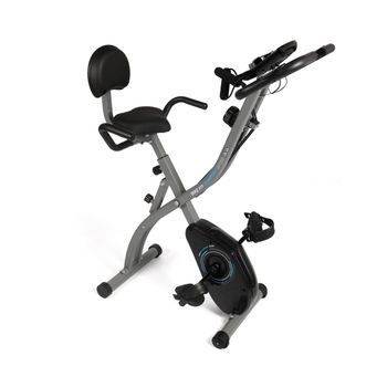 Bicicleta Estática Comfort BF250 - Resistencia 1,5 Kg - 8 Niveles - Con respaldo - Plegable