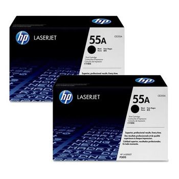 HP 55A Black Original Toners Twin Pack (2 Pack)