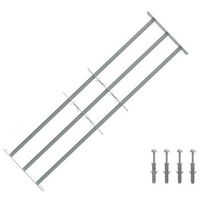 reja de seguridad para ventanas con 3 barandas 3 uds vidaxl