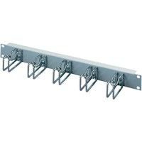 Panel de gestión de cables con soporte de acero
