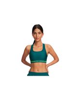 sujetador deportivo de fitness under armour crossback mid bra mujer verde