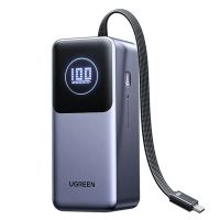 ugreen pb723 130w 72wh 20000mah banco de energia inteligente con pantalla de potencia y cable usb-c integrado fuente de