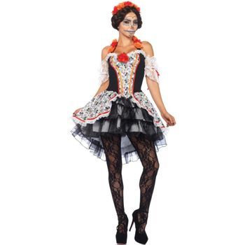 Disfraz De Catrina Volantes  Mujer